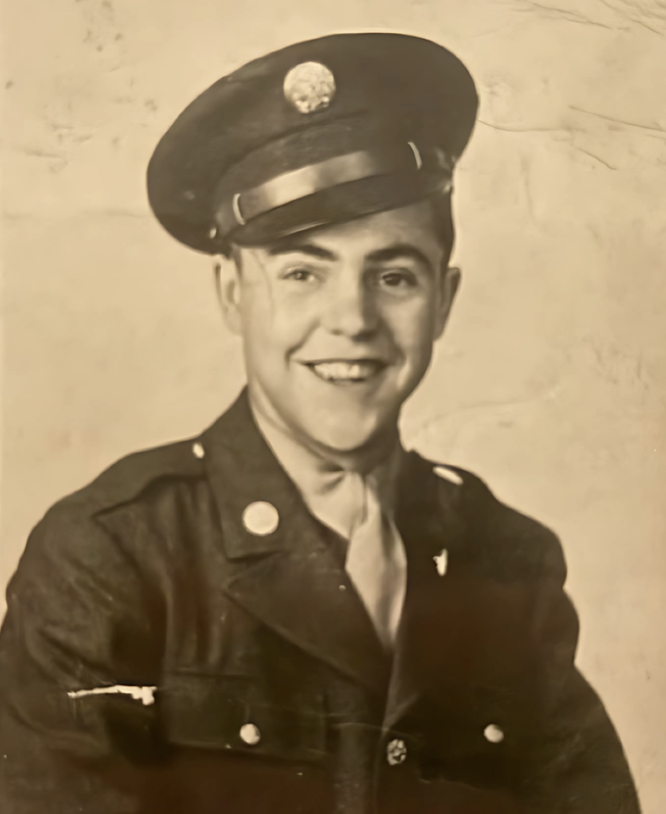 Paul Robert Lee in his World War II military uniform